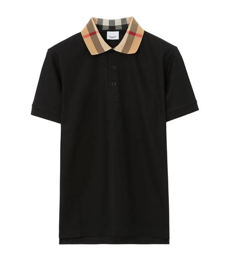 burberry black t shirt mens|burberry collar shirt men's.